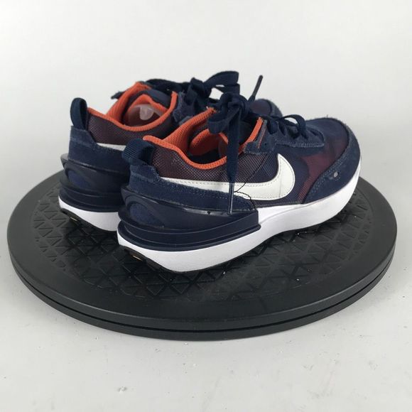 Nike Waffle One Blue/Orange Athletic Running Shoes DC0480-401 Youth Size 2Y - Picture 5 of 12